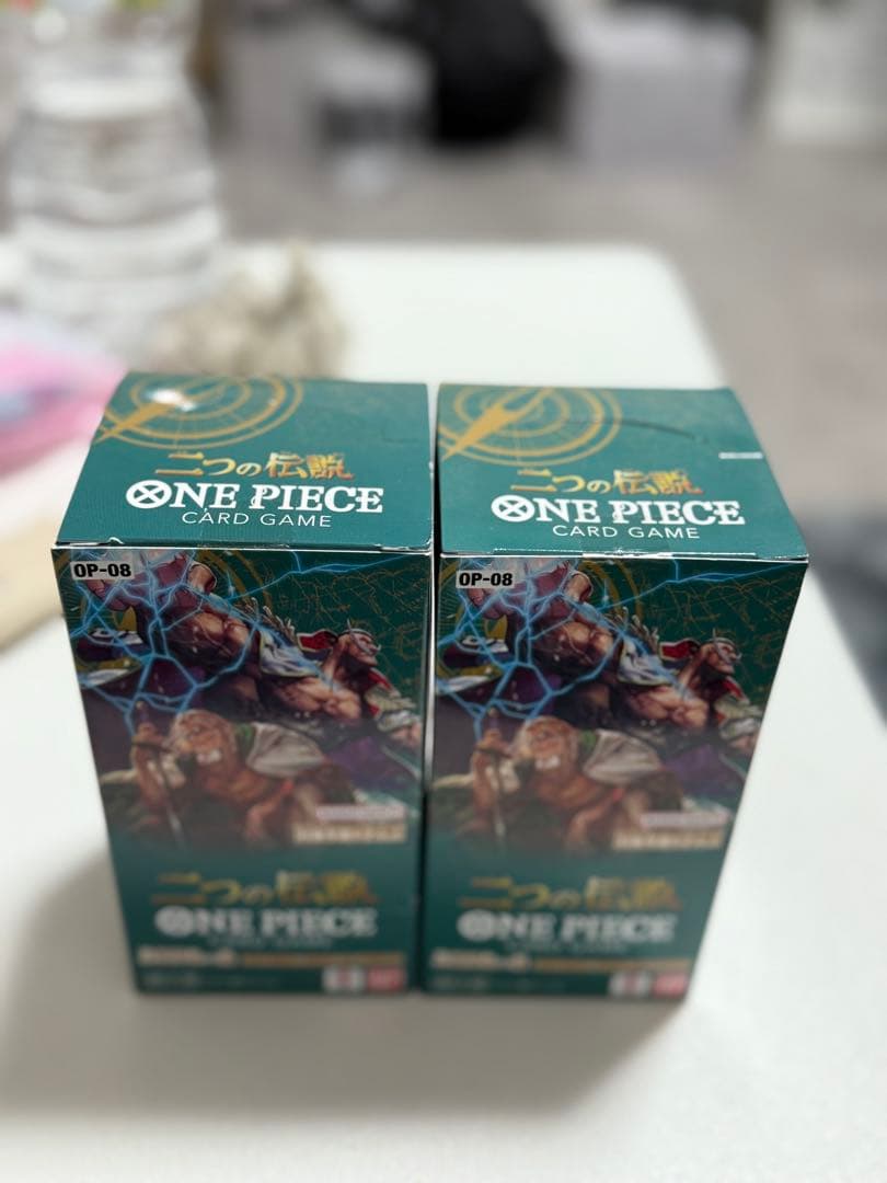 【新品未開封】ワンピースカードゲーム 二つの伝説 2BOX テープ付き