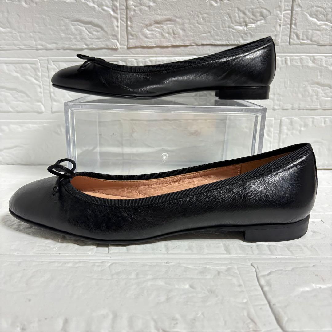 【極美品】FABIO RUSCONI フラットパンプス リボン 23.5cm