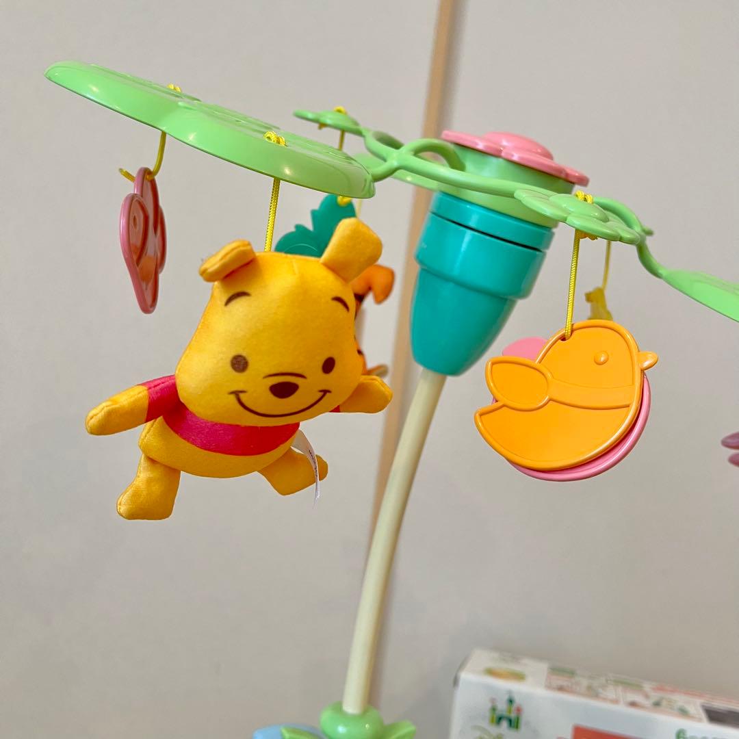 【美品・おまけ付き】くまのプーさん6WAYジムにへんしんメリー 電池付き