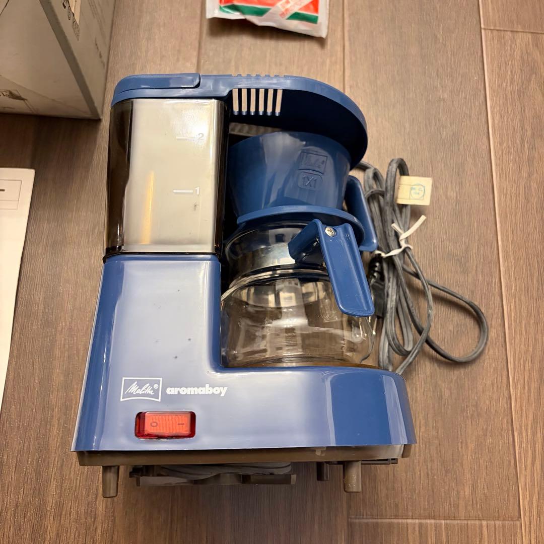 昭和レトロ Melitta アロマボーイ 青 MJ-423 1杯用 ヴィンテージ