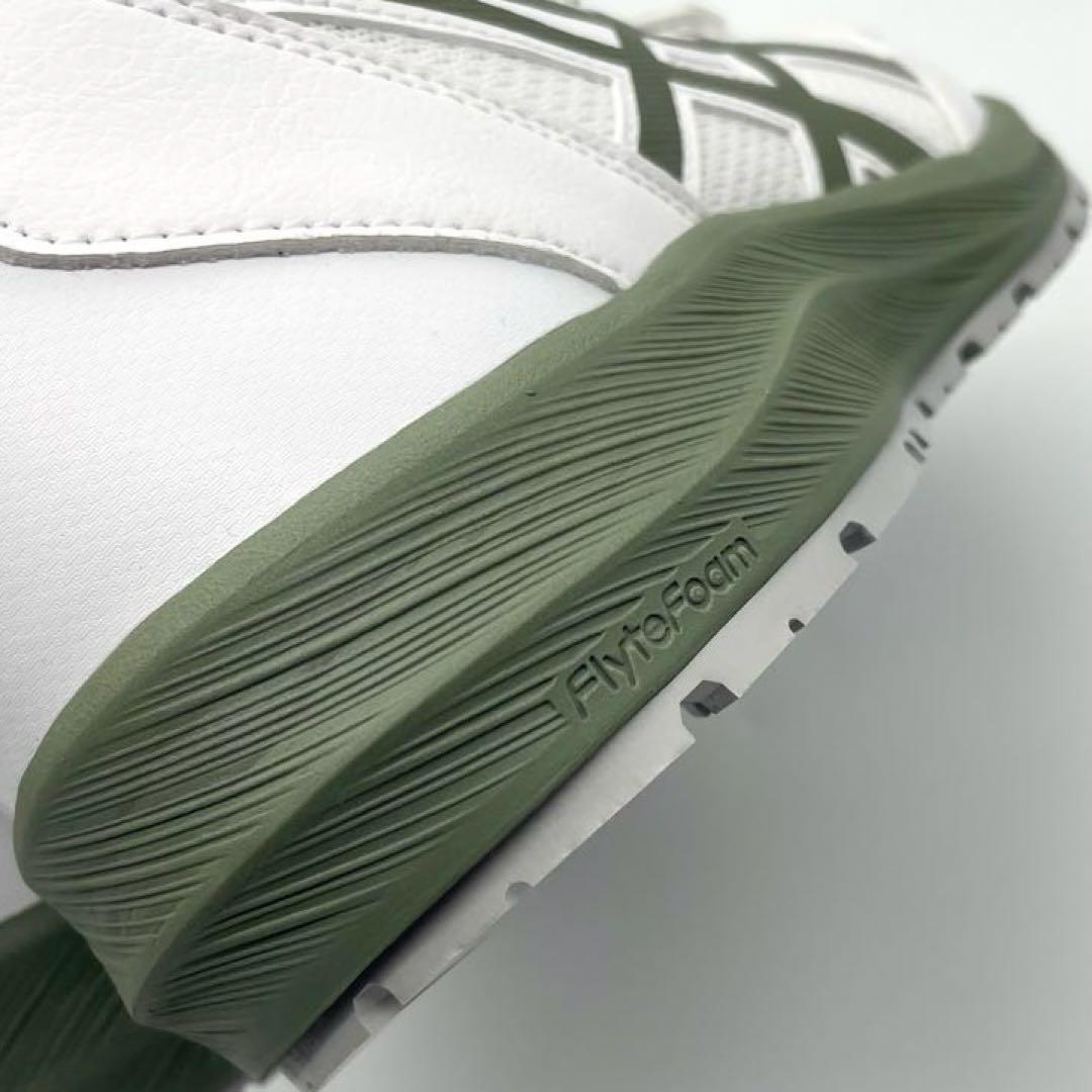 【新品タグ付き】asics アシックス ハイカット 安全靴 ホワイト/グリーン