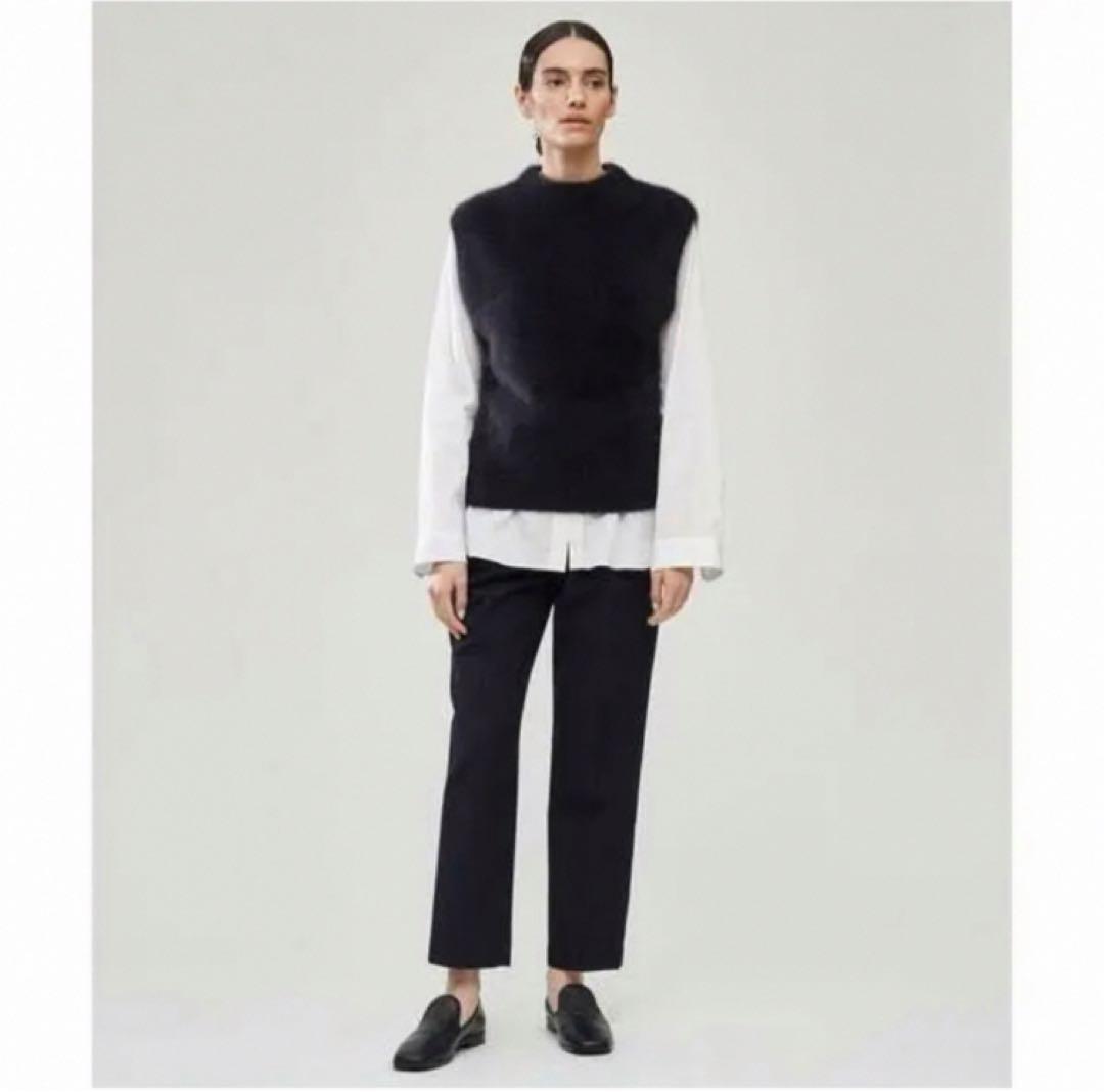 デプレ　カシミヤフォックス　ニットベスト　ブラック