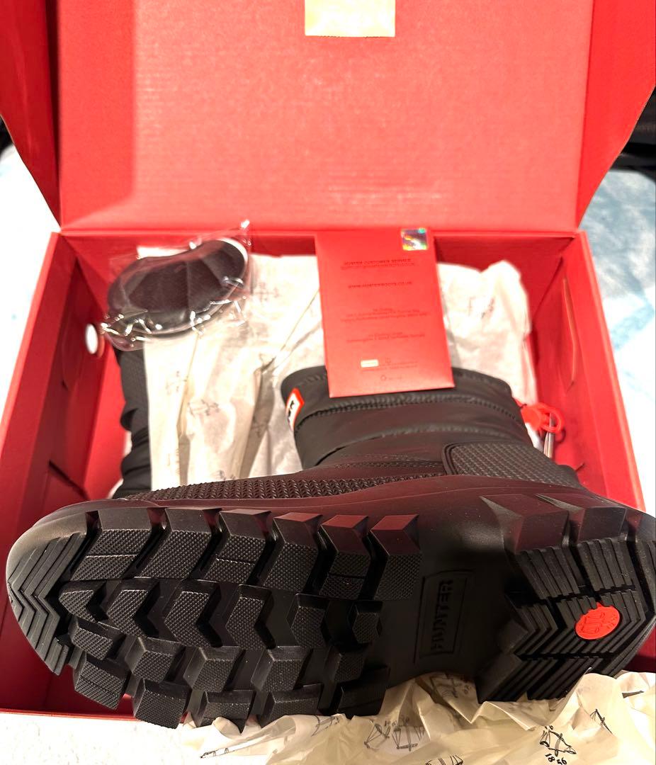 新品　超人気 HUNTER スノーブーツ ショート (24cm) 防寒防水