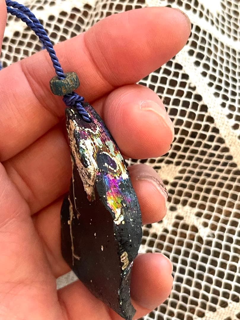 お取り置き中専用です♪ローマンガラスペンダント