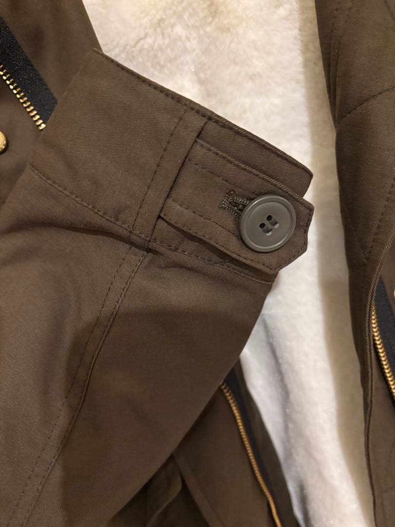 【極美品】イエナ　IENA モッズコート　38サイズ　カーキ　ラクーンファー