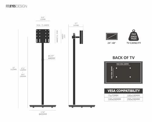 【新品】テレビスタンド キャスター付テレビ台 24~48インチ ナチュラル