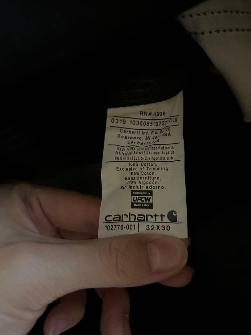 Carhartt ダック オーバーオール ブラック