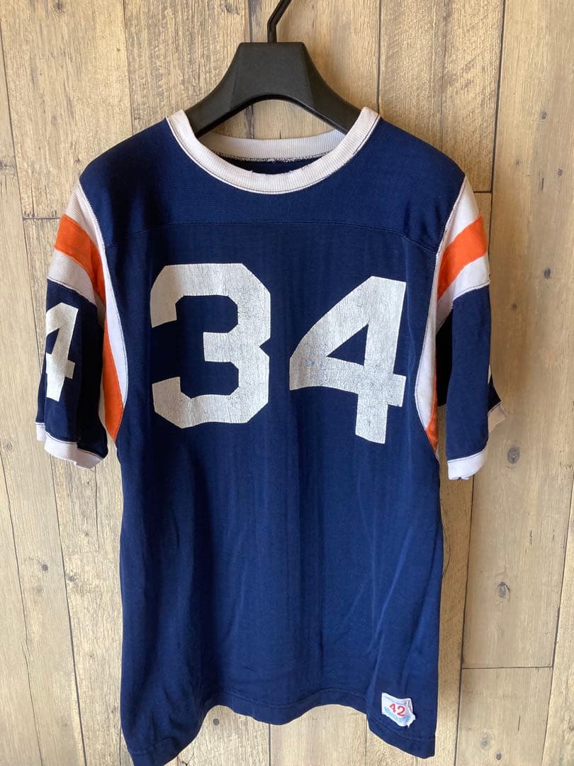 champion フットボールT プロダクツタグ　60s 70s タタキタグ