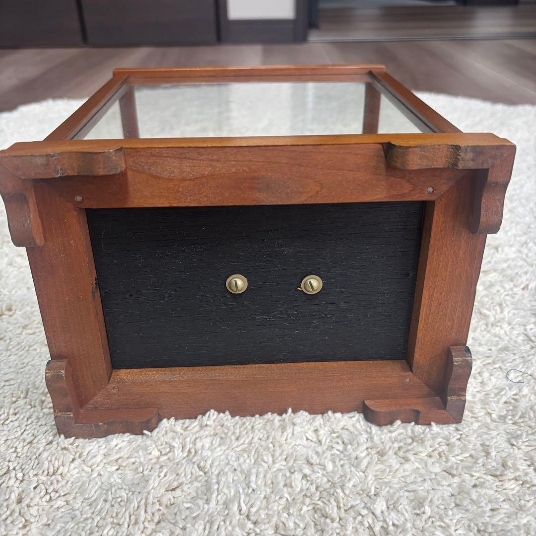 銀製 帆船置物 ガラスケース ヨット シルバー