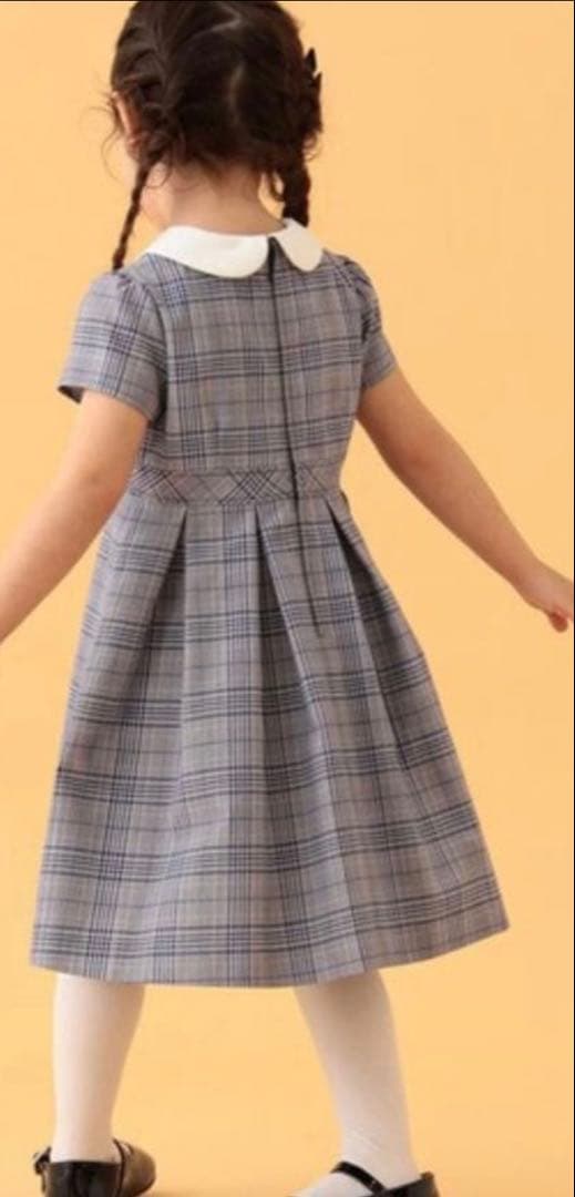 【ほぼ未使用】BEAMSmini セレモニーワンピー+ボレロセット120襟汚れ有