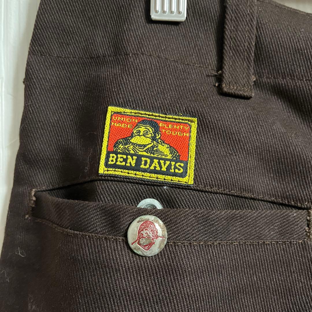 70s BEN DAVIS ベンデイビス　フリスコパンツ　ブラウン　茶　M