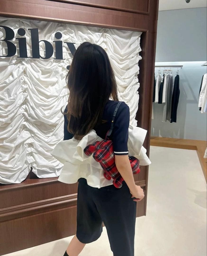 bibiy ポロペプラムトップス