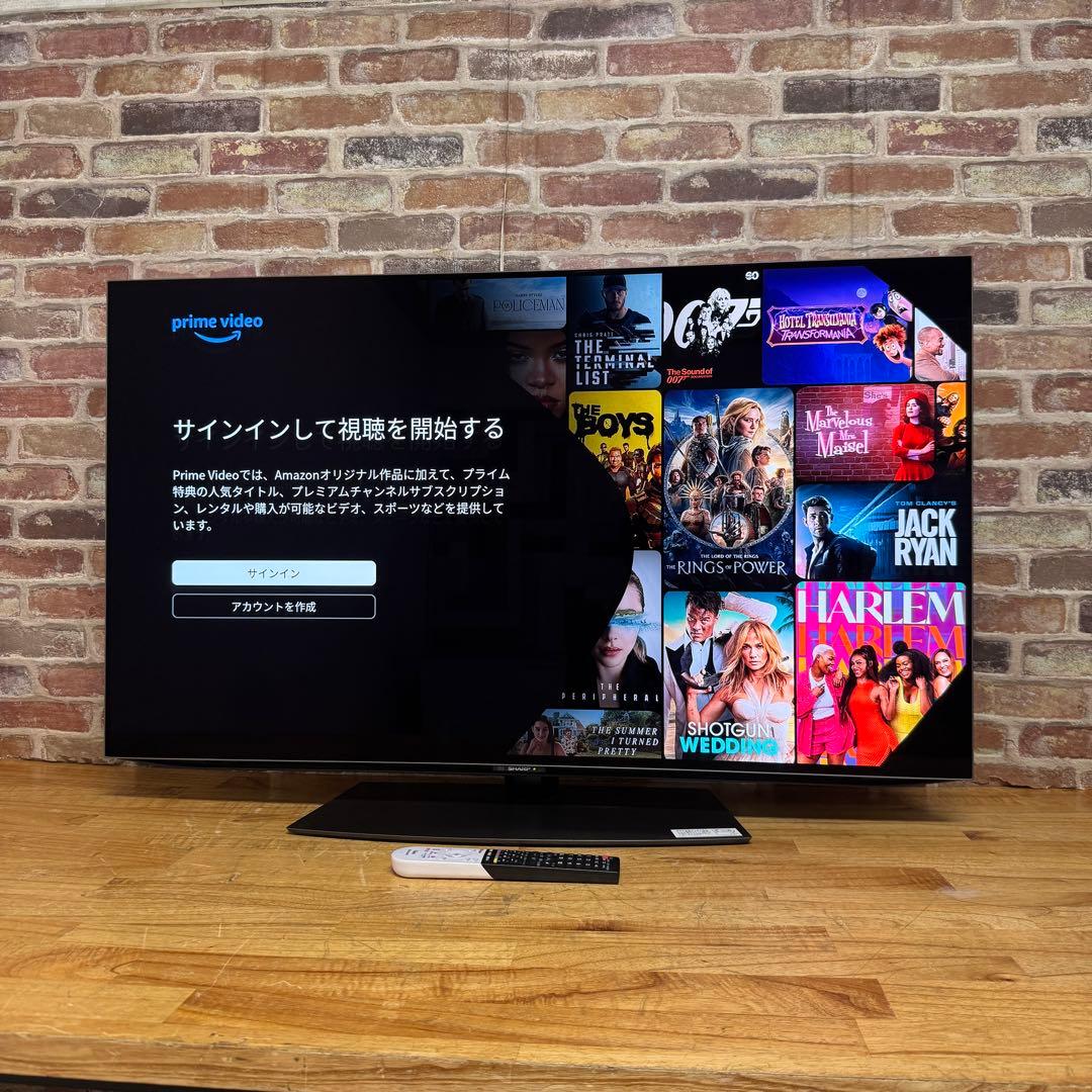 シャープ 48V型 4K有機ELテレビ AQUOS 4T-C48CQ1 アプリ○