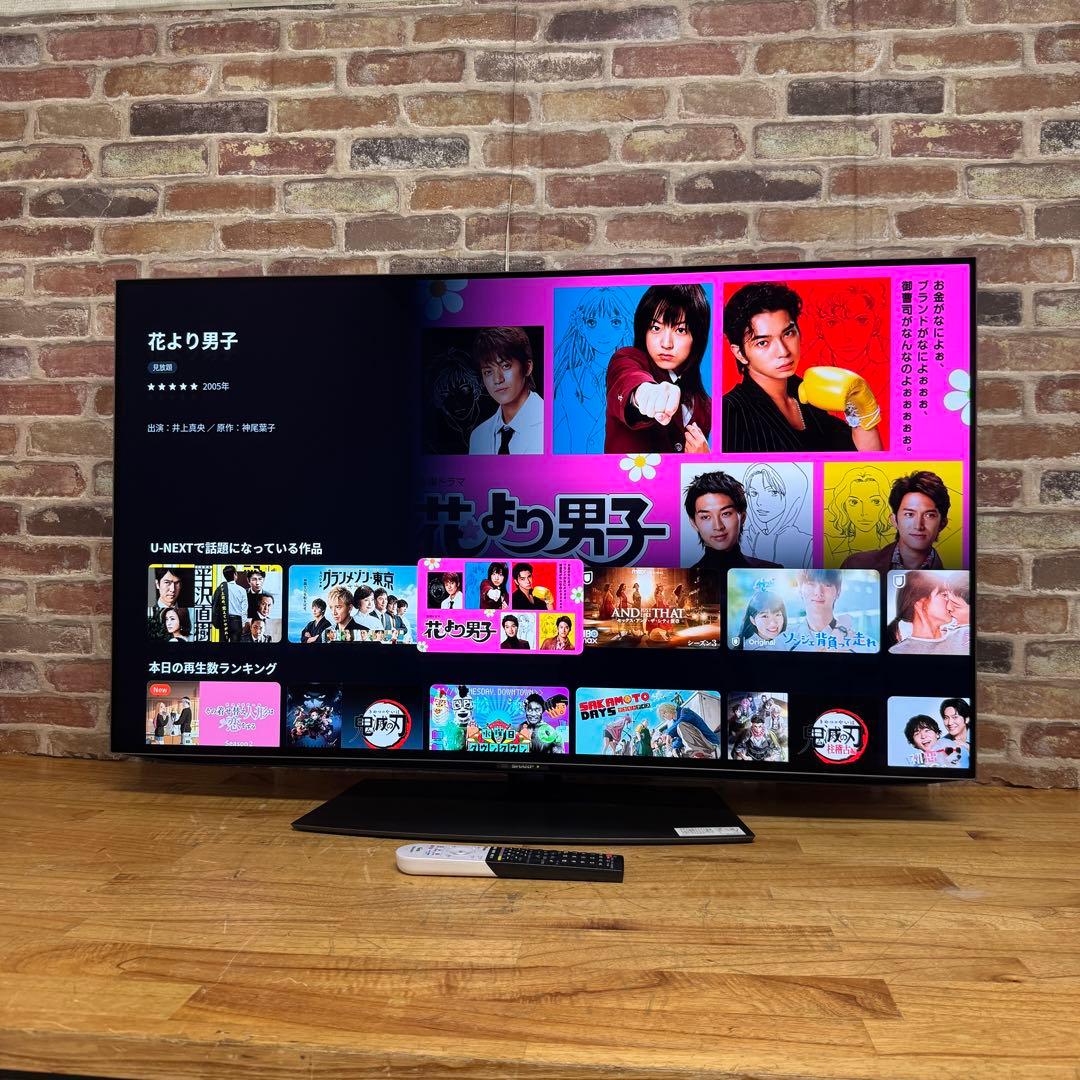 シャープ 48V型 4K有機ELテレビ AQUOS 4T-C48CQ1 アプリ○