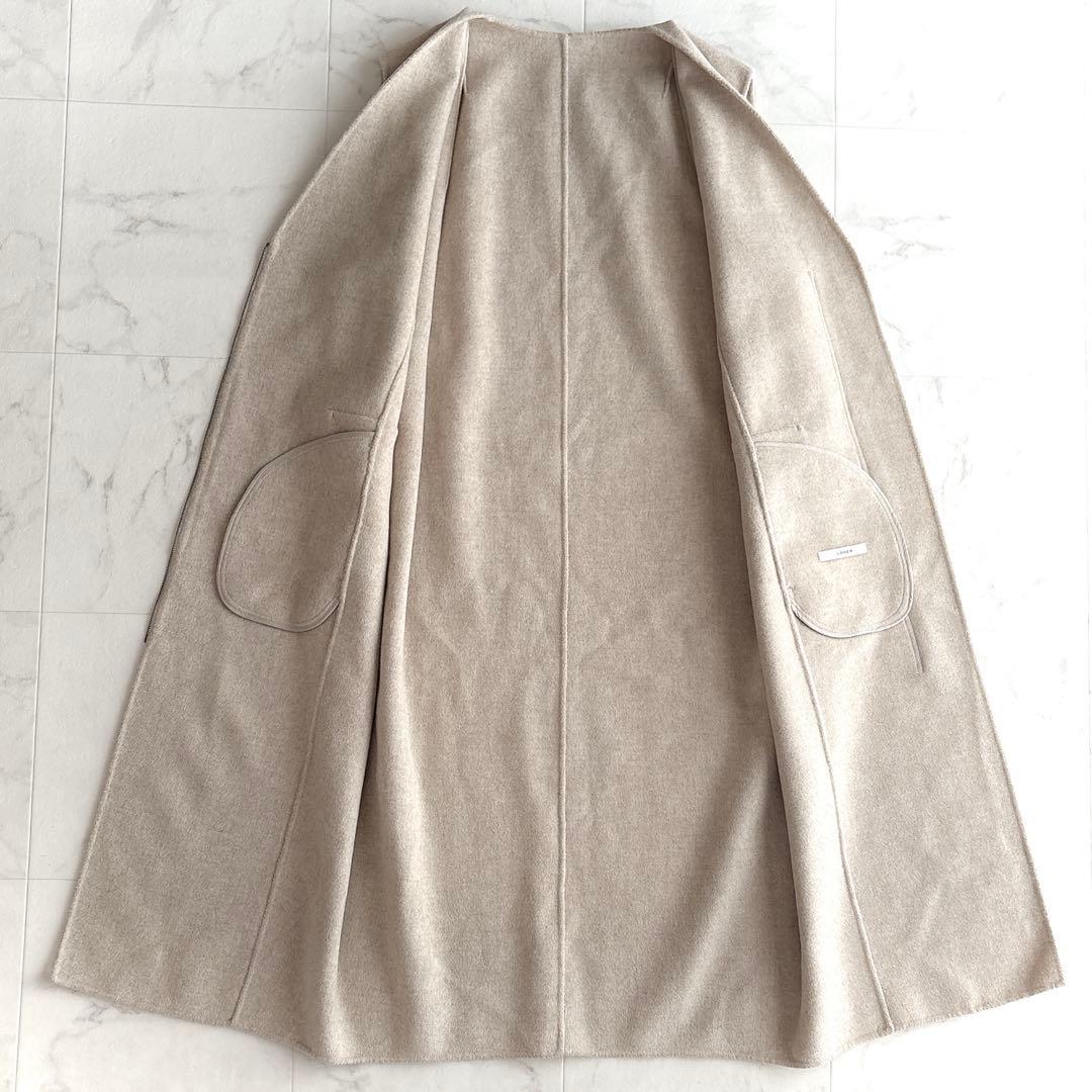 美品✨LOHEN バックタックロングリバージレ ベージュ