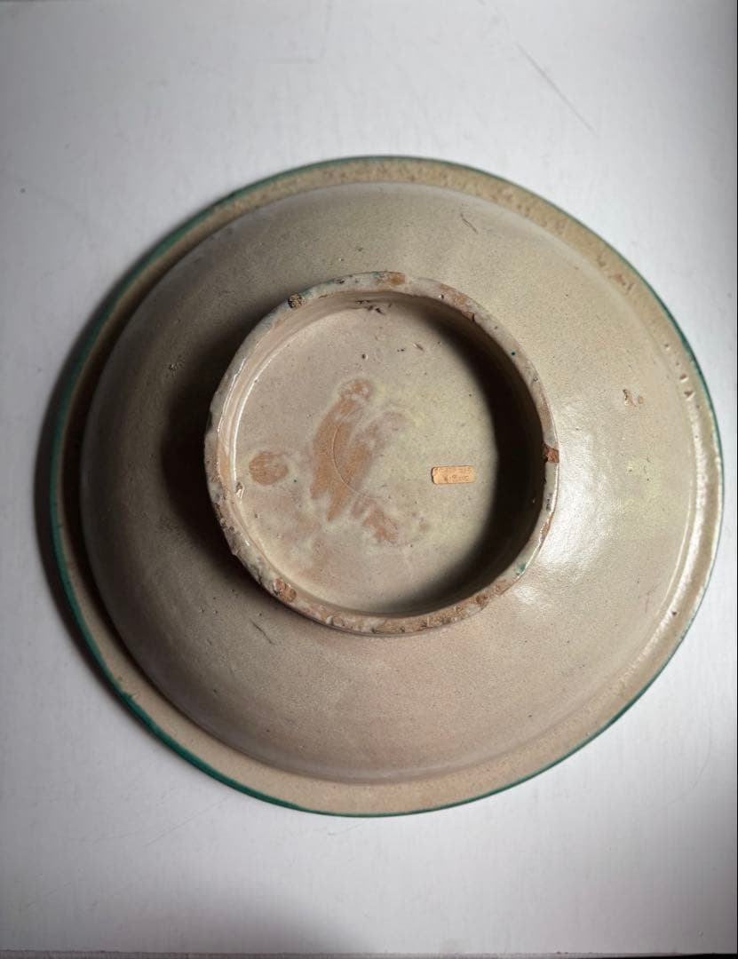 576 骨董 モロッコアンティーク 手描きの美しい大皿 大鉢 飾り皿 希少