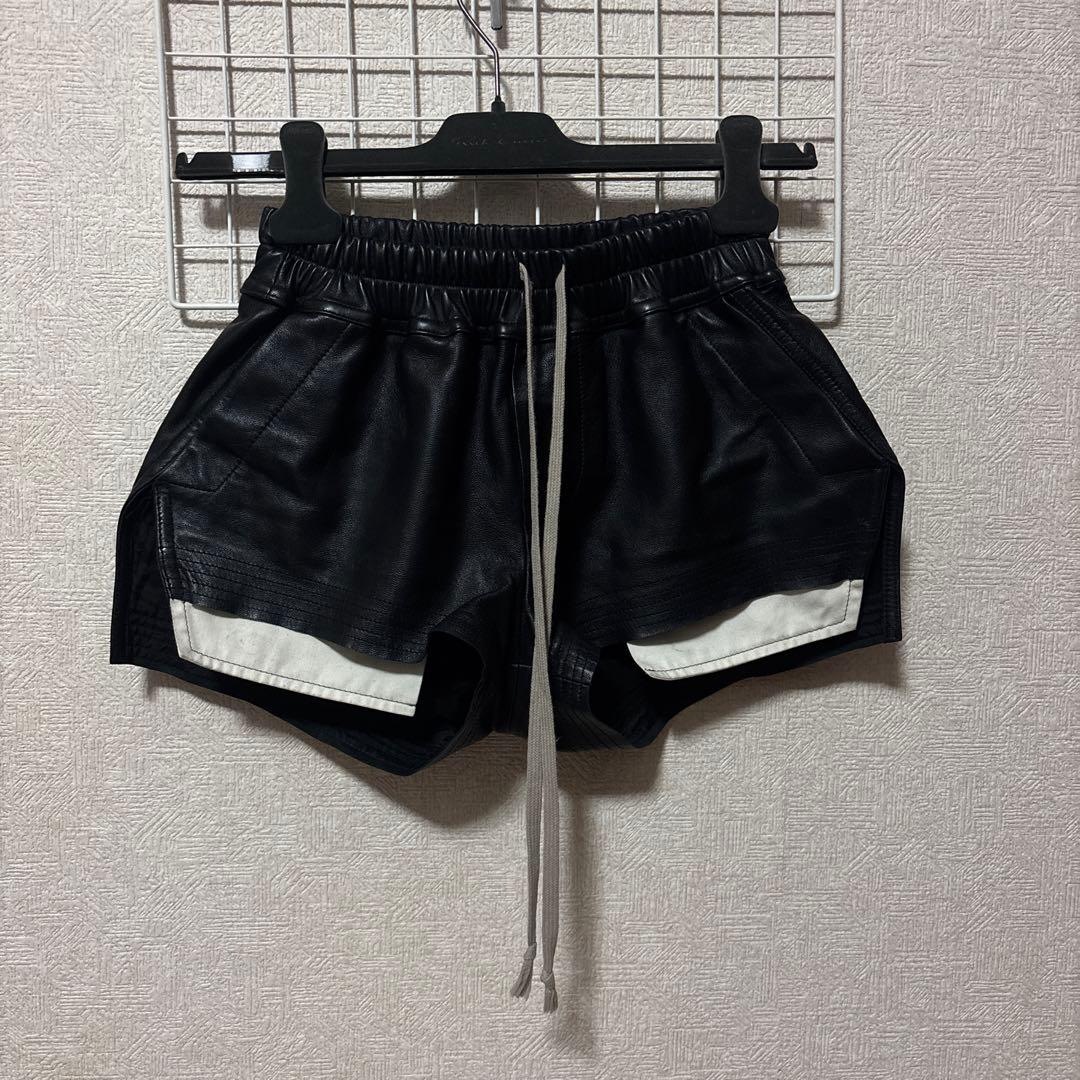 Rick Owens リックオウエンス　レザー　ショートパンツ　ショーツ