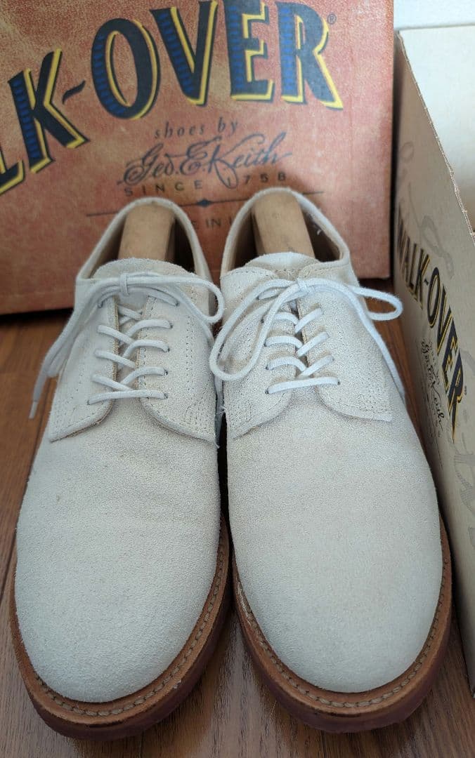 WALKOVER ホワイトバックス US8 USA製 アイビー・トラッド定番