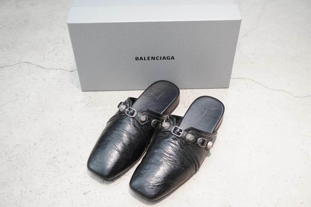 正規 BALENCIAGA Cozy Cagole Mule 901P▲