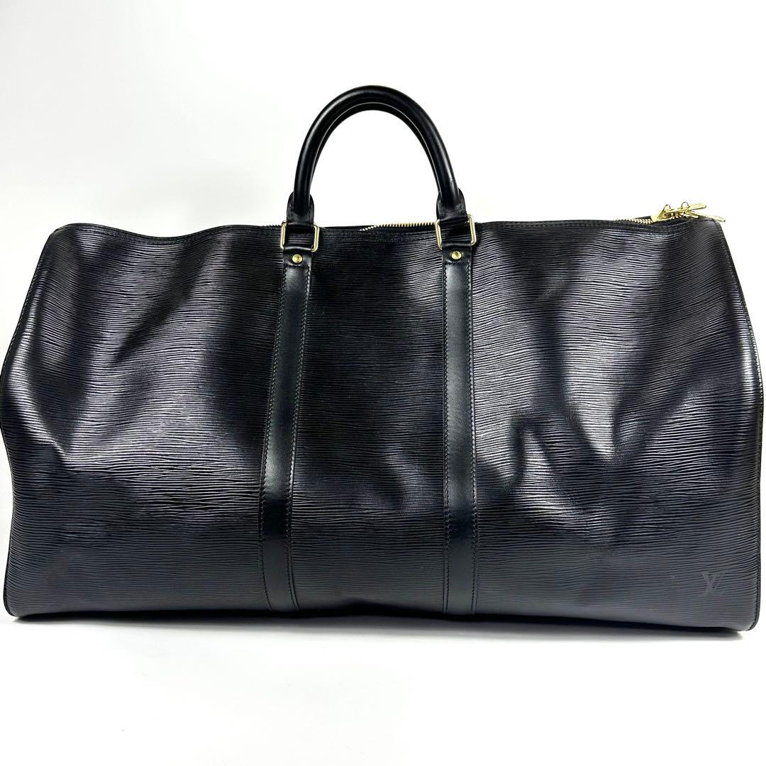 LOUIS VUITTON エピ キーポル55 ボストンバッグ 黒 保存袋
