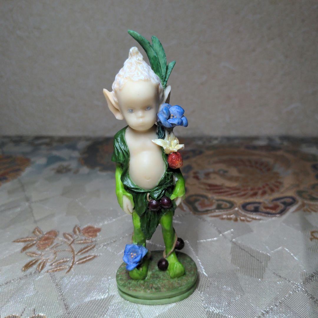 ◆希少◆ 与勇輝 ニングル フィギュリン 彩鳳堂 森の妖精 レプリカ 置物 人形