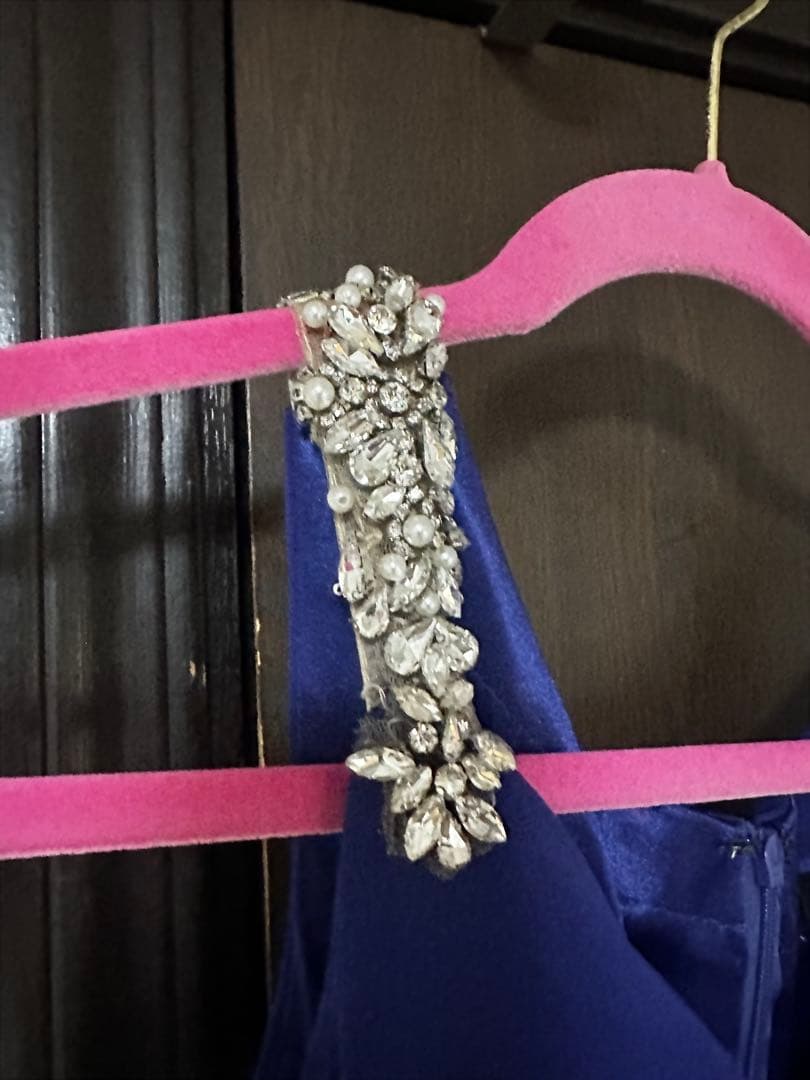 【美品】IRMA ロングドレス ブルー キャバドレス