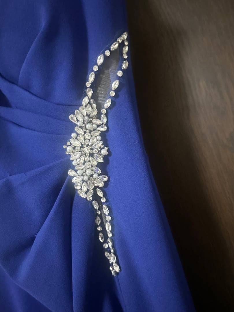 【美品】IRMA ロングドレス ブルー キャバドレス