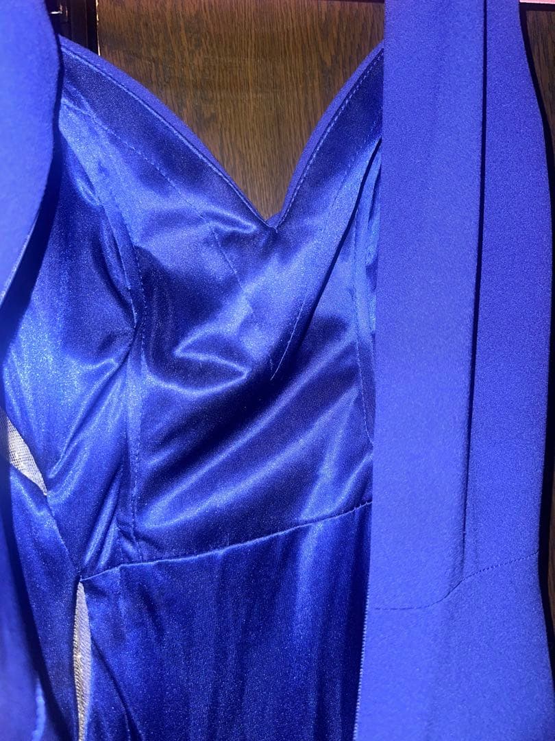 【美品】IRMA ロングドレス ブルー キャバドレス