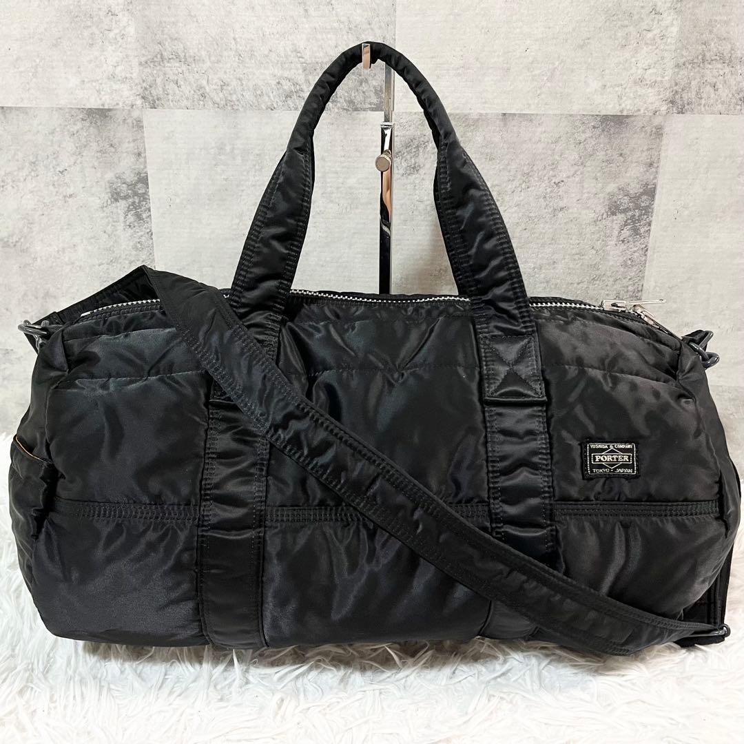 極美品　廃盤 ポーター タンカー ボストンバッグ2way ブラック