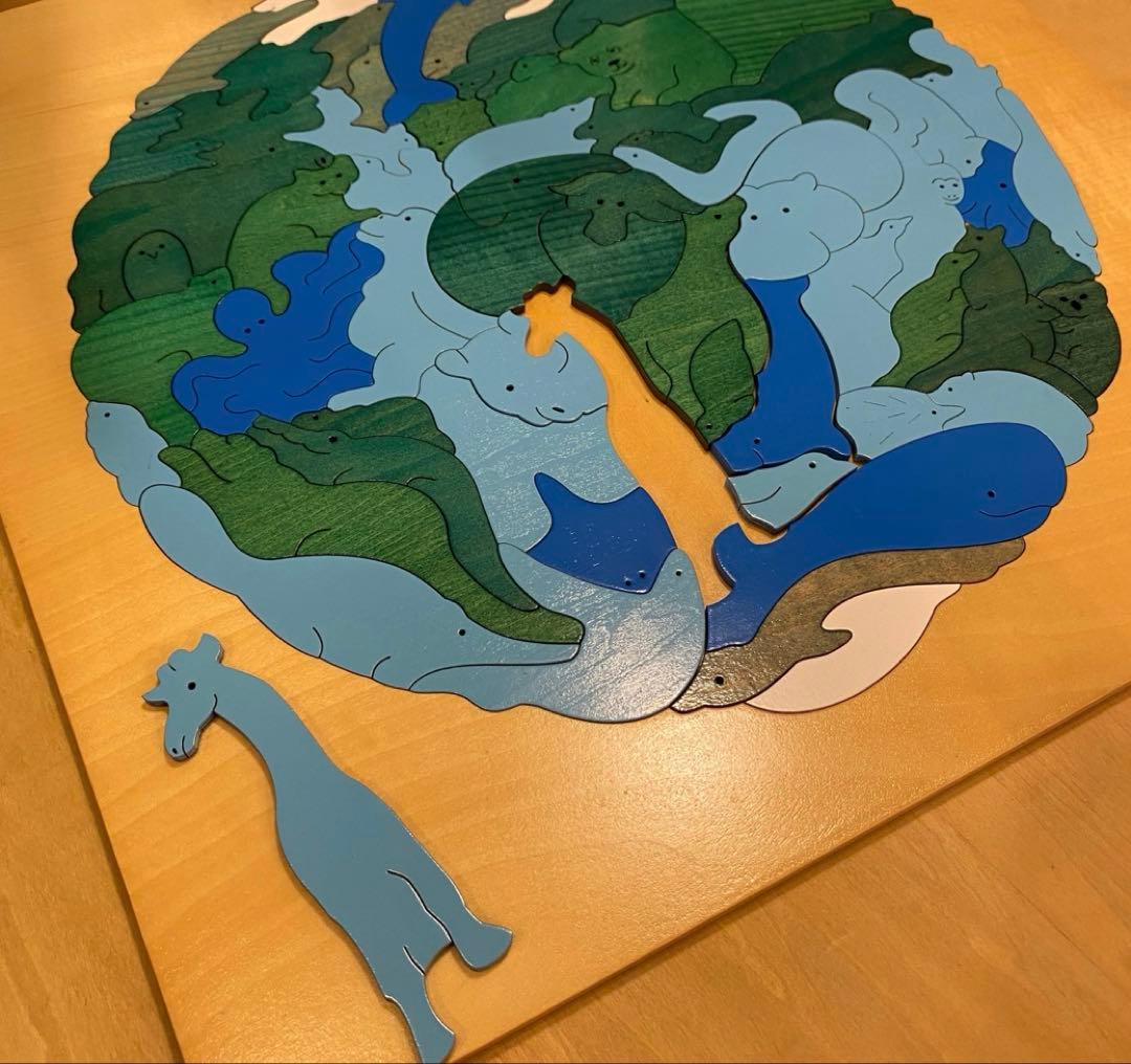E LUCK PUZZLEジョージ・ラックパズル地図パズル地球アニマル