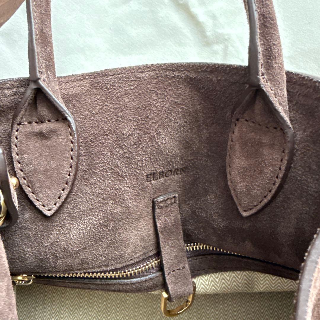 ELBORN スエード　ブラウン momet バッグ