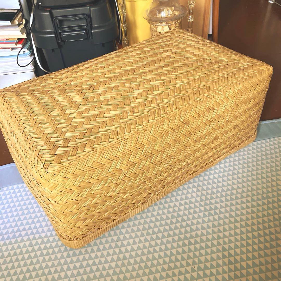 昭和レトロ 大きいサイズ 行李 クリーニング済み 収納 籠 ① 超美品