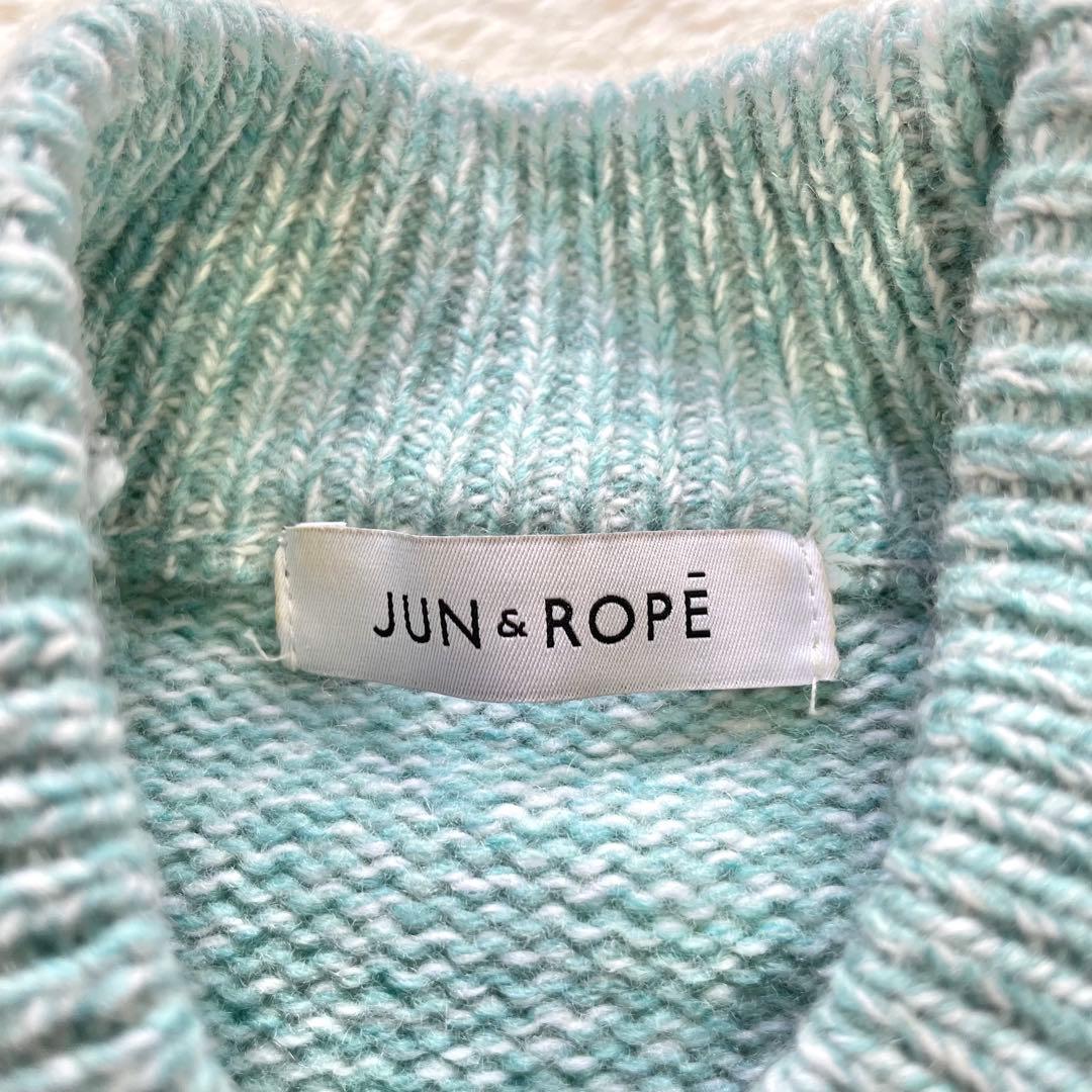 美品 JUN&ROPE フロントロゴパフスリーブ長袖プルオーバー 即完売品