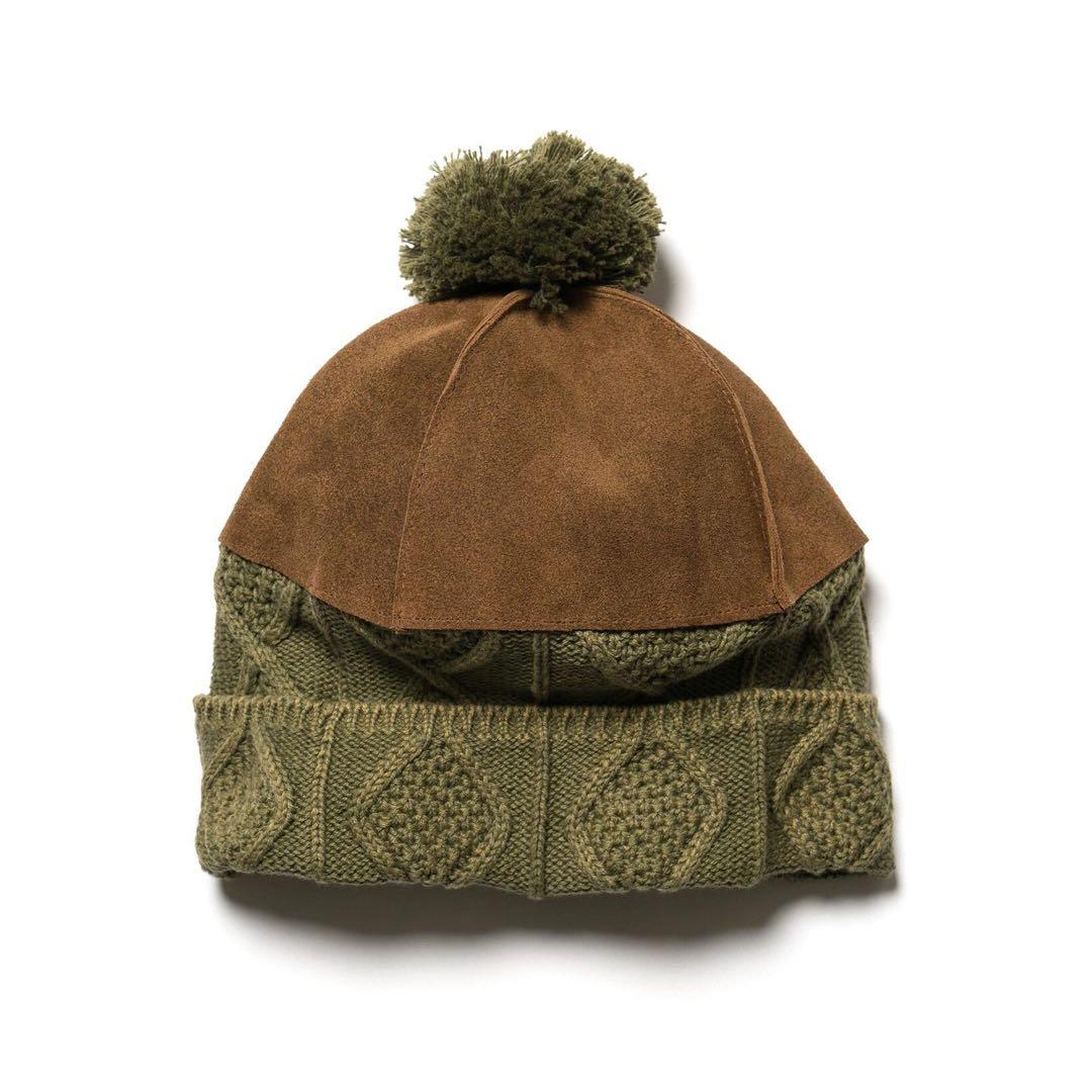 【希少】Kapital 5G Himalayan Cap ニット レザー