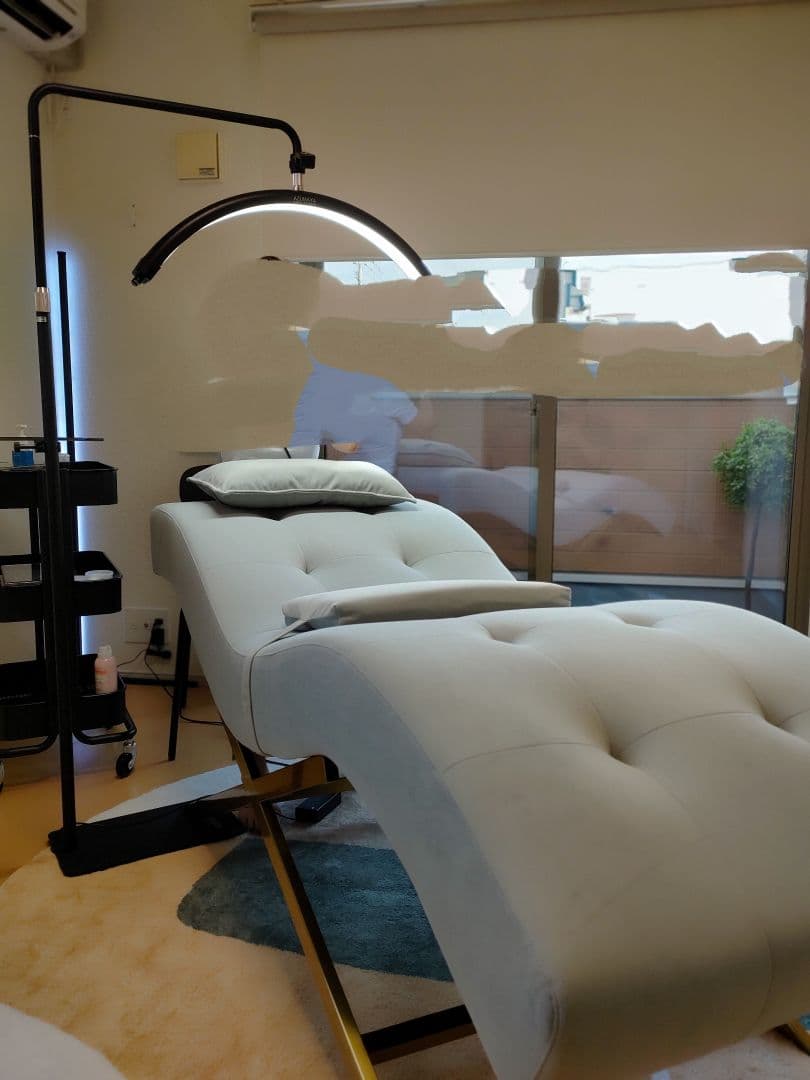 サロンベッド ライトグレー ファブリック