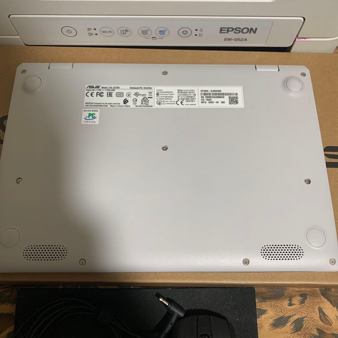 ASUS ノートパソコン&EPSONコピー機セット