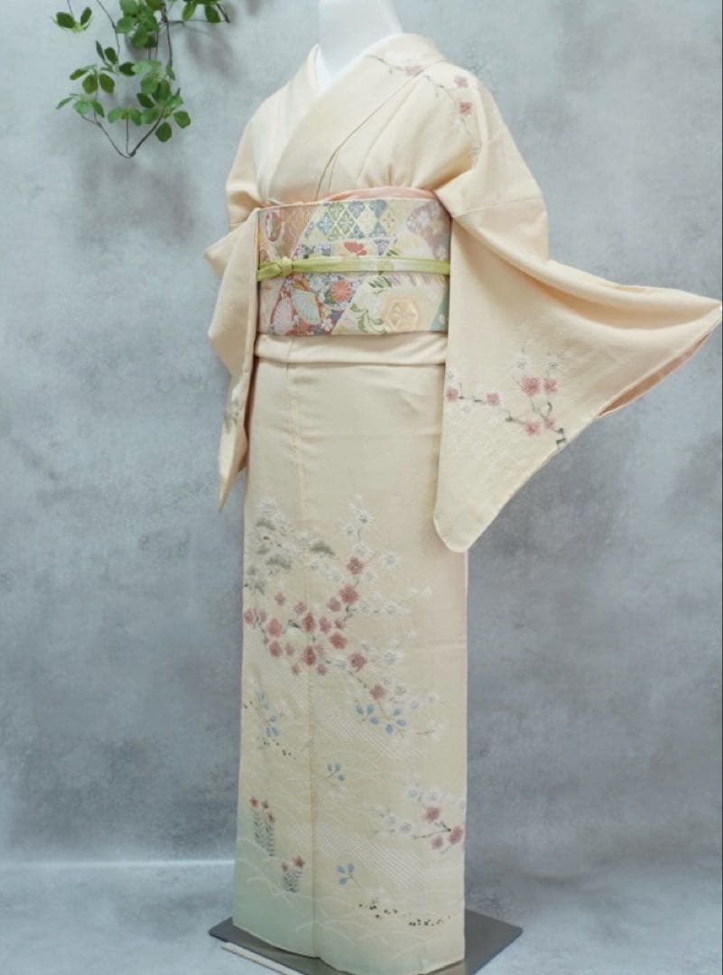 るんじゅ⭐︎訪問着フルセット　滝泰　正絹263 お宮参り