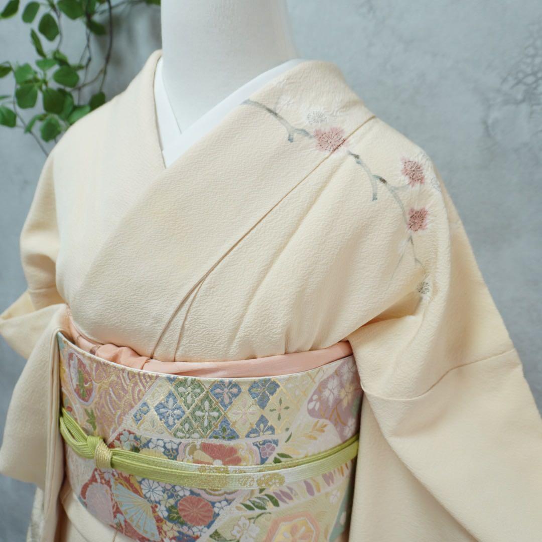 るんじゅ⭐︎訪問着フルセット　滝泰　正絹263 お宮参り