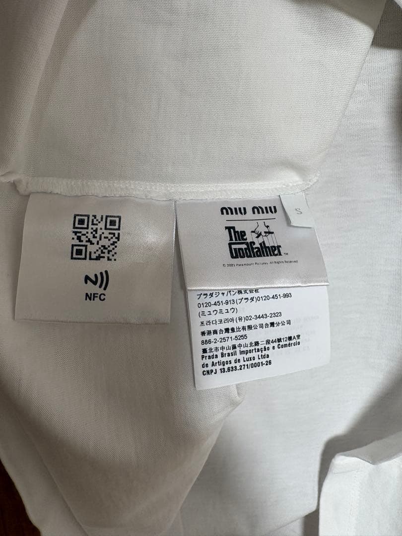 ソ*ラ様 miu miu The Godfather Tシャツ S