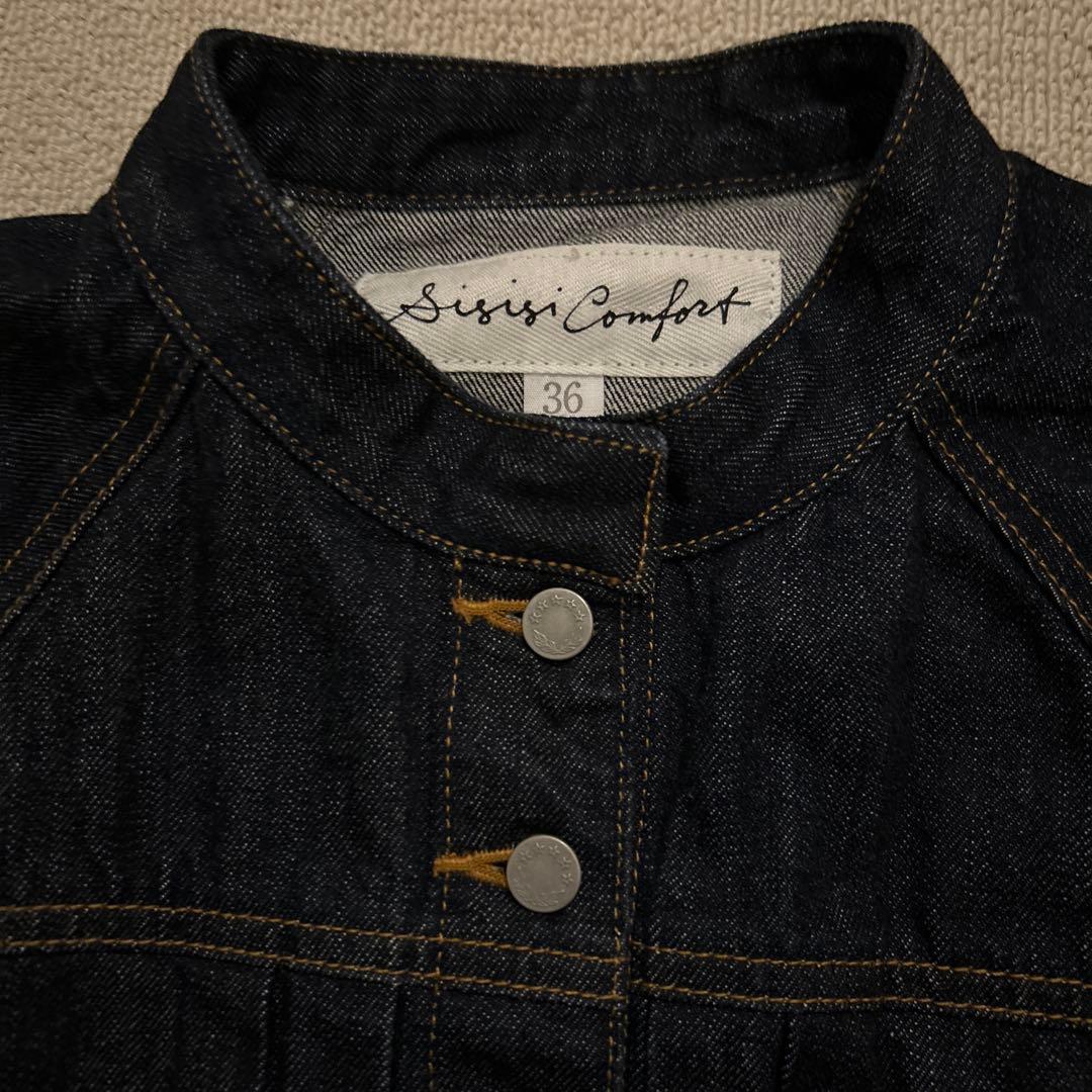 美品si-si-si comfortスースースーコンフォートデニムジャケット36