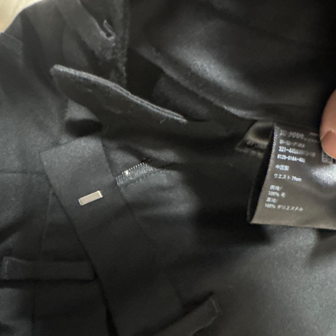 +J ウールジャケット ウールパンツ ブラック M 79 ユニクロ