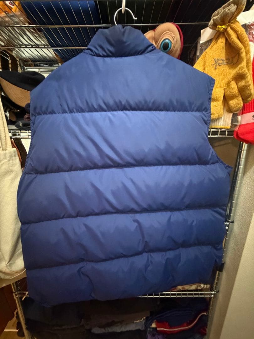 名作　80s llbean down vest navy made in USA