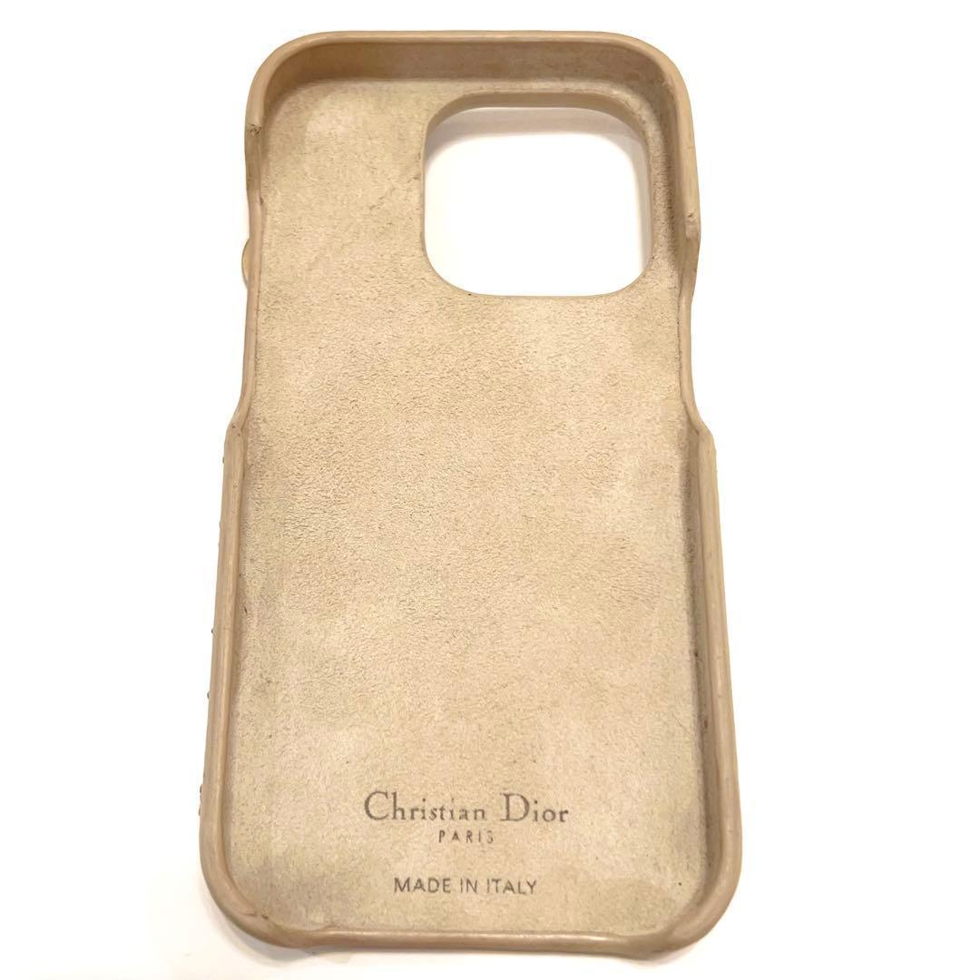 クリスチャンディオール iPhone16 Pro スマホ カナージュ ベージュ