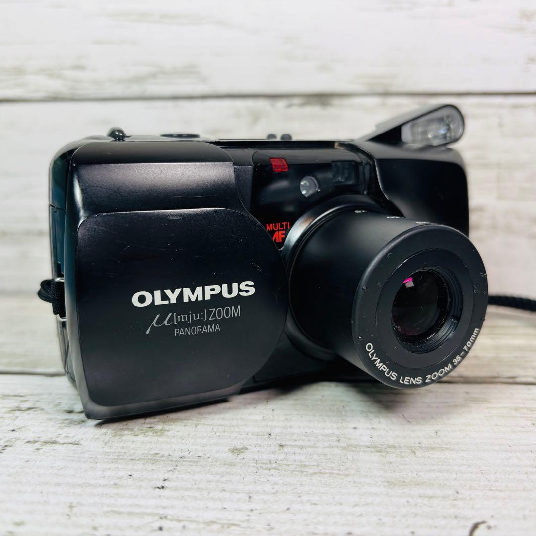 【動作良好】OLYMPUSフィルムカメラμ[mju] ZOOM PANORAMA