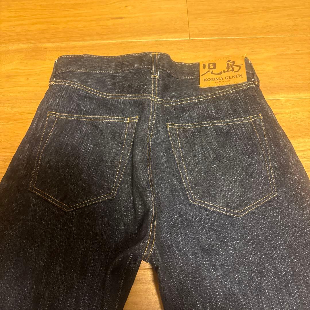 児島ジーンズ　19オンス　スラブワイドデニム　W32
