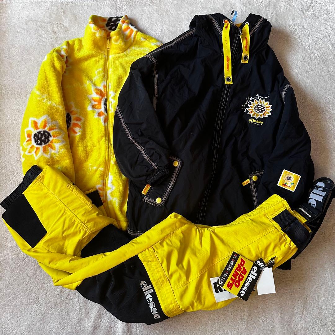 【希少】ellesse スキー スノーボード ウェア 上下 セットアップ タグ付