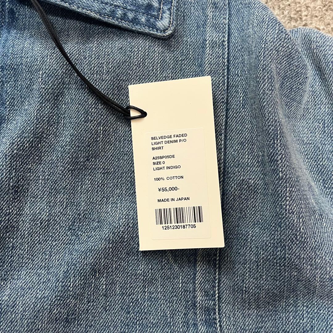 定価5.5万Auralee Selvedge faded denim 0