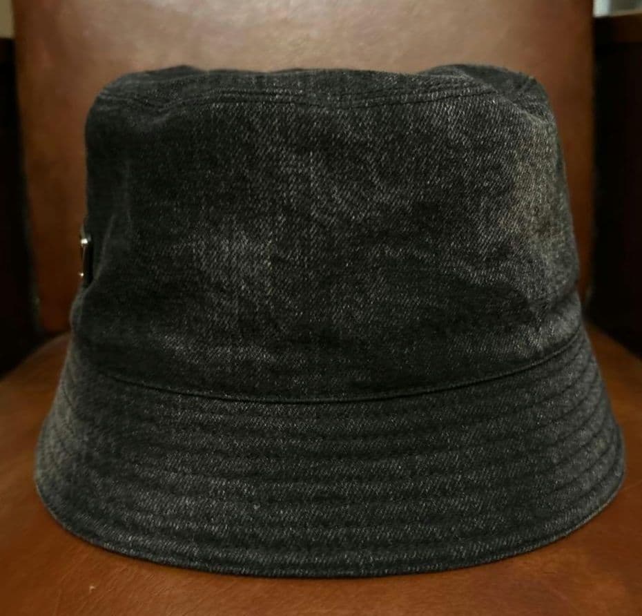プラダ　ブラックデニム　ハット　XL