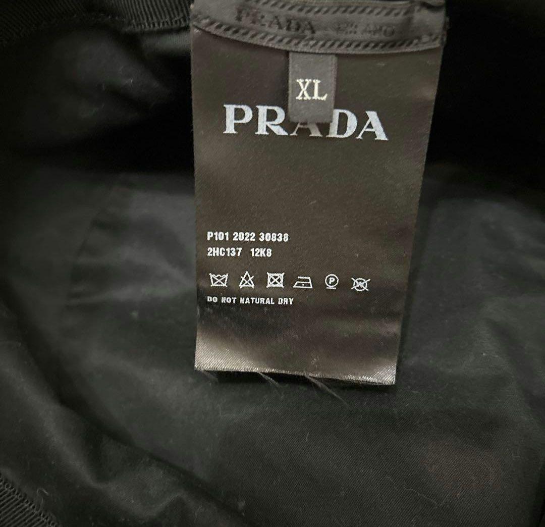 プラダ　ブラックデニム　ハット　XL