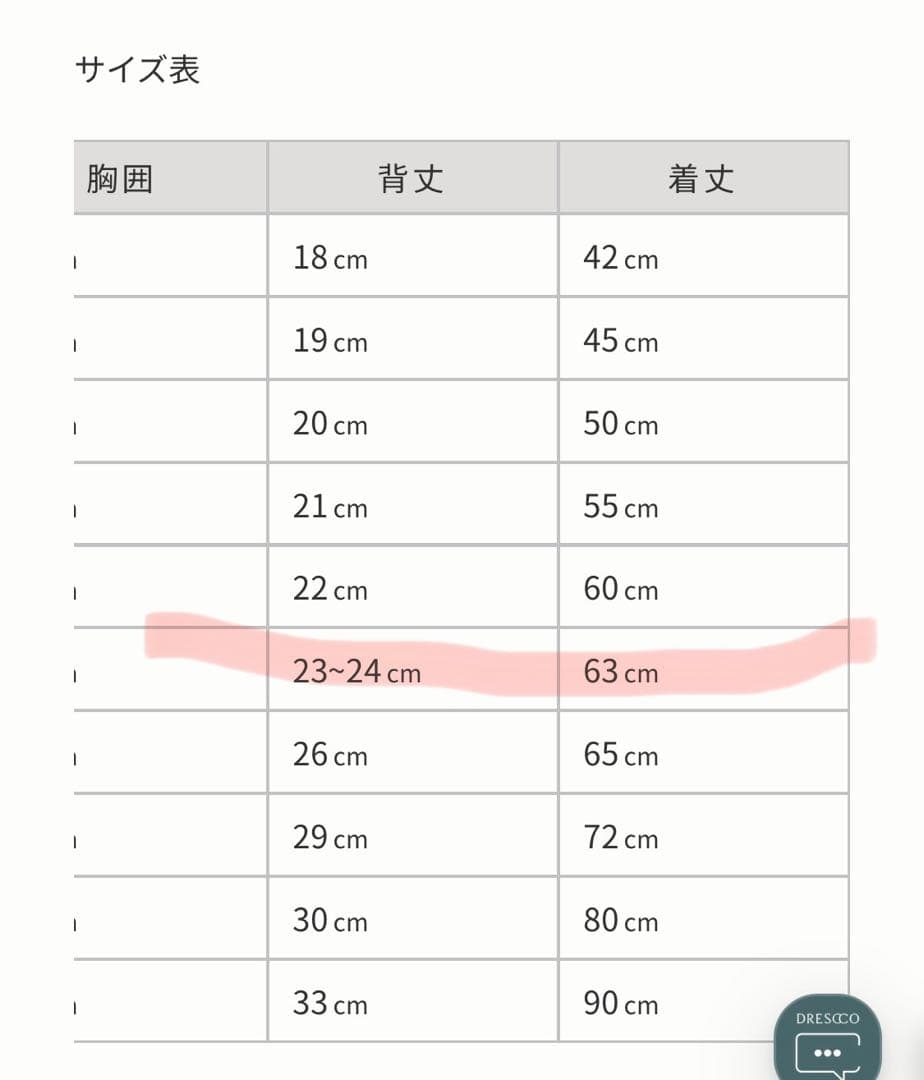 DRESCCOドレス taniiさま購入予定
